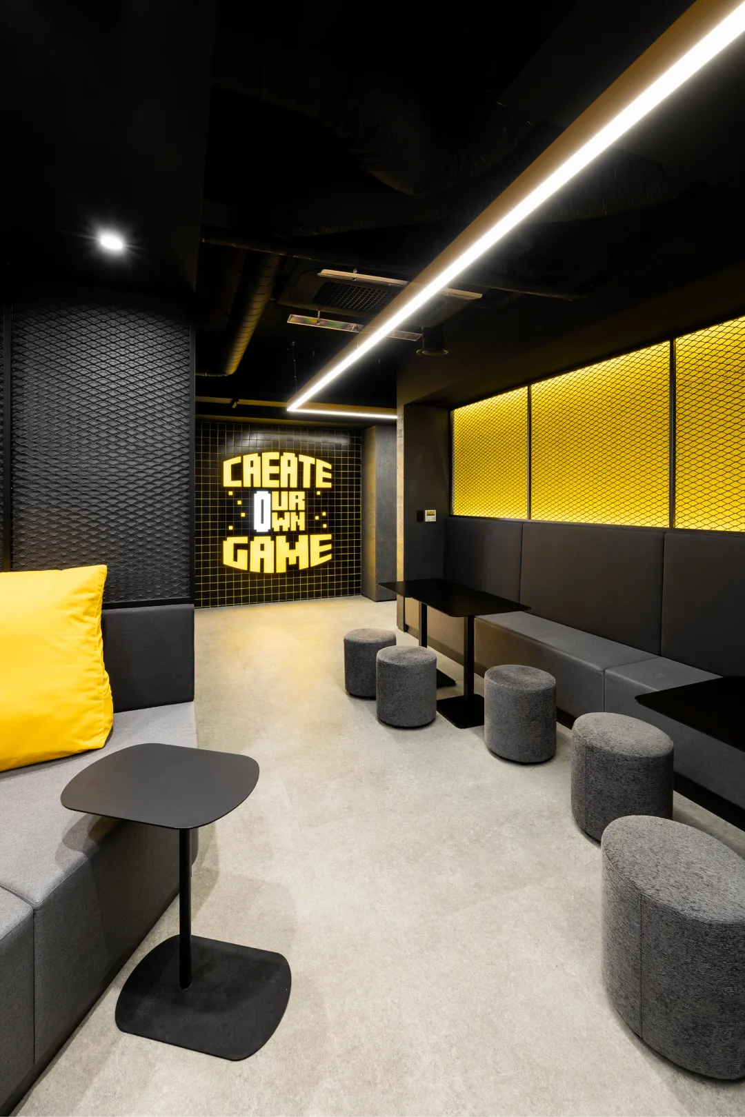 "Create Your Own Game" lounge area