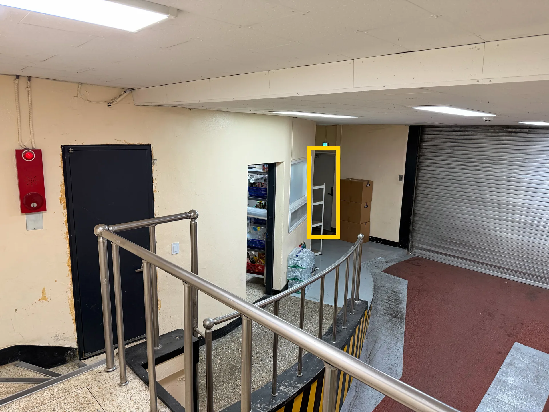 Garage, back door visible at the far left
